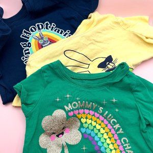 3 pack of 2T Mixed Brand Easter/St Patty's Day Shirts